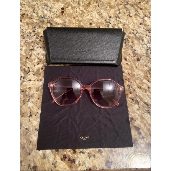 Céline oversized sunglasses - light pink - worn once - pristine - Picture 2 of 9